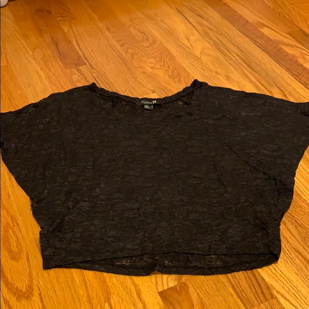 Black thin off shoulder top